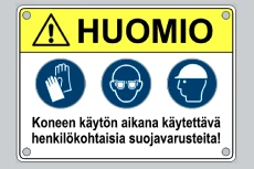 Huomiokyltti, suojavarusteet