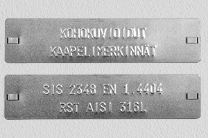 Kohokuvioitu kaapelimerkki