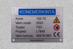 Konekilvet, harjattu alumiini