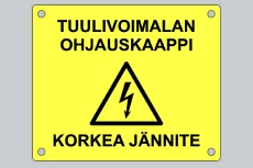 Korkea jännite kyltti