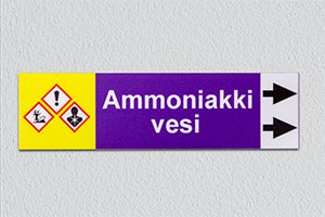 Virtaussuunta tarra varoitussymboli